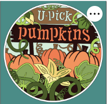 Design 1237 - Holidays - U Pick Pumpkins