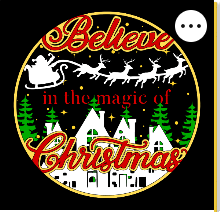 Design 1258 - Holidays - Believe in the Magic of Christmas