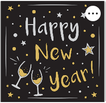 Design 1283 - Holidays - Happy New Year